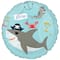17&#x22; Ahoy Birthday Shark Mylar Balloon